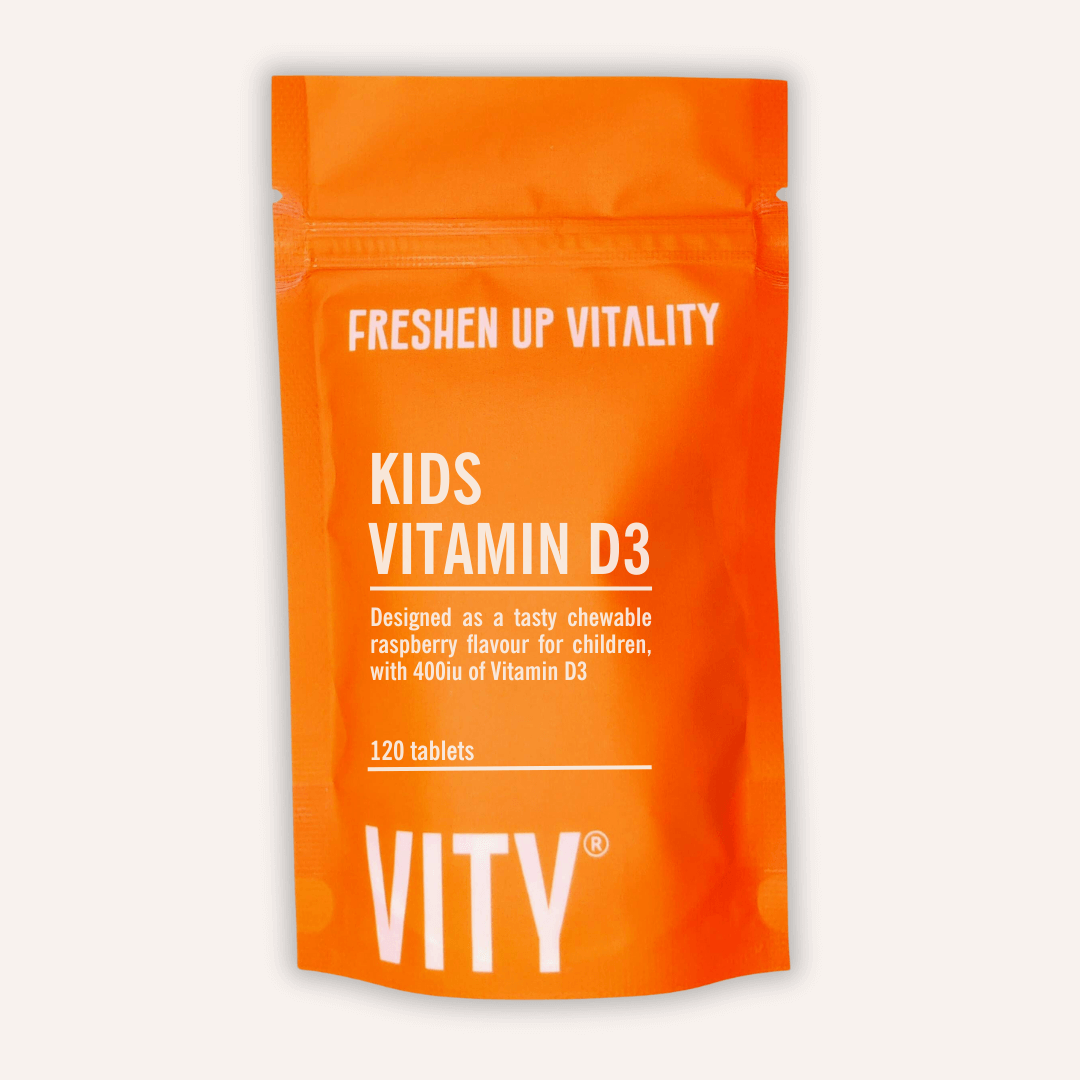 VITY-Minis Kids Vitamin D3 400iu Chewy Raspberry for children